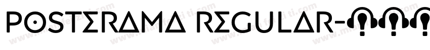 Posterama Regular字体转换